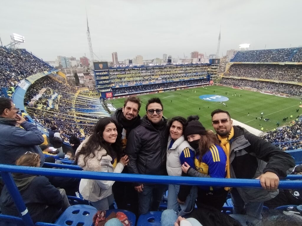 Tourists at Boca Juniors soccer game