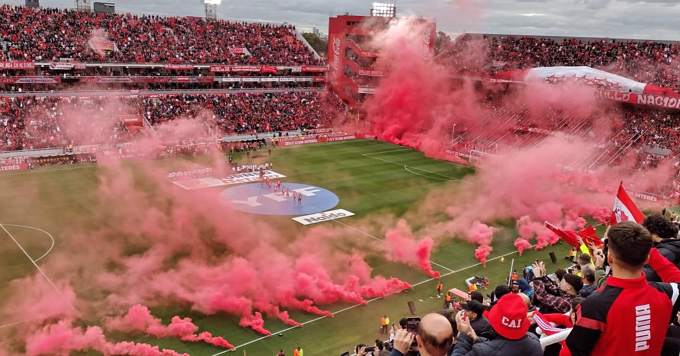Independiente pregame soccer crowd going crazy