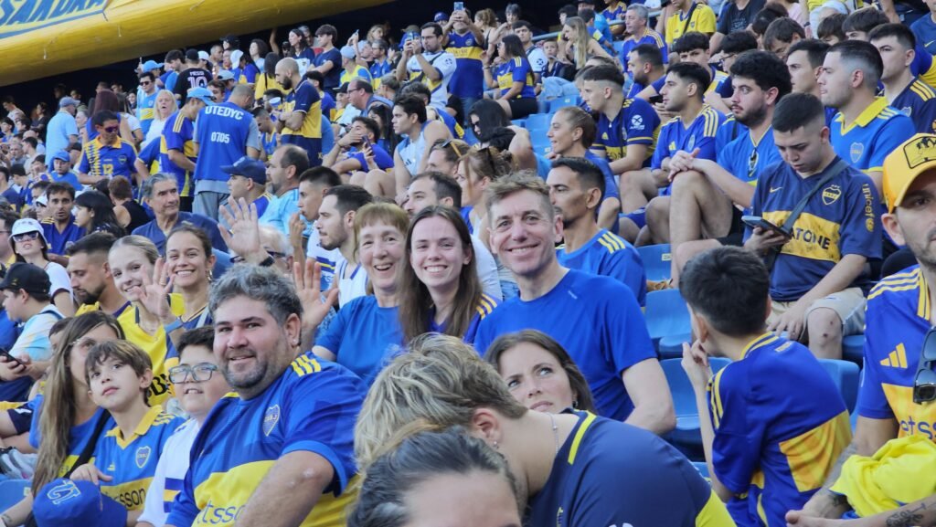 Boca Juniors stadium full of fans and tourists